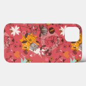 Coques Case-Mate iPhone Modèle floral rétro 2 (Verso (horizontal))