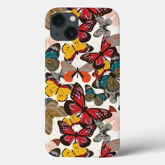 Coques Case-Mate iPhone Modèle floral rétro 5 (Verso)