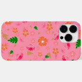 Coques Case-Mate iPhone Modèle floral rose (Verso (horizontal))