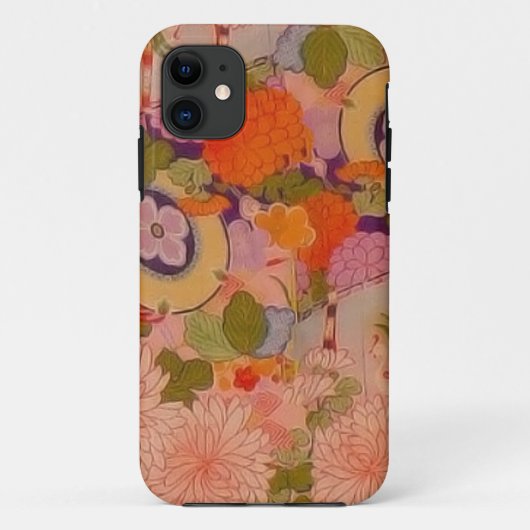 Coques Case-Mate iPhone Modèle floral rose kimono (Dos)