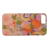 Coques Case-Mate iPhone Modèle floral rose kimono (Dos (Horizontal))