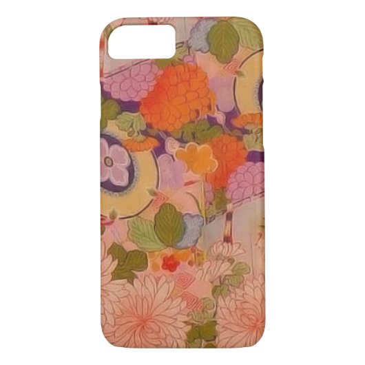Coques Case-Mate iPhone Modèle floral rose kimono (Dos)