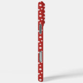 Coques Case-Mate iPhone Modèle Floral rouge (Verso / Droite)