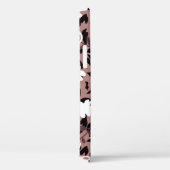 Coques Case-Mate iPhone Modèle floral sur arrière - plan léopard. (Verso / Droite)