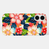 Coques Case-Mate iPhone Modèle floral tropical vibre (Verso (horizontal))