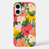 Coques Case-Mate iPhone Modèle floral tropical vibre (Verso)