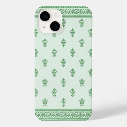Coques Case-Mate iPhone Modèle floral vert (Verso)