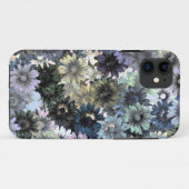 Coques Case-Mate iPhone Modèle floral vert gris (Dos (Horizontal))