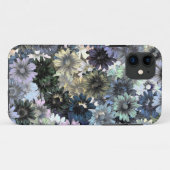 Coques Case-Mate iPhone Modèle floral vert gris (Dos (Horizontal))