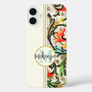 iPhone 16 Plus Case Modèle Floral vintage
