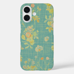 Coques iPhone 16 Modèle floral vintage Ressort