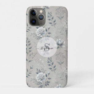 Case-Mate iPhone Case Modèle floral vintage sur Arrière - plan gris rust