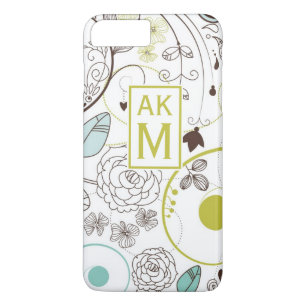 Coques Pour iPhone Modèle floral Whimsy Monogramme iPhone 7 Plus Coqu