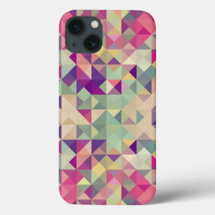 iPhone 13 Case Modèle géométrique de hippies vintages