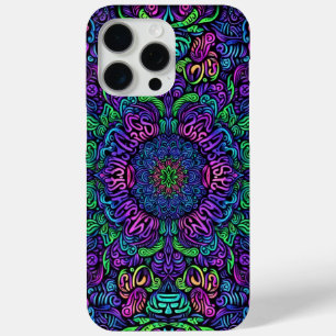 Coque iPhone 15 Pro Max Modèle Graffiti Blacklight