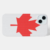 Coques Case-Mate iPhone Modèle Knit Maple Leaf Tricot Motif (Verso (horizontal))