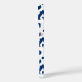 Coques Case-Mate iPhone Modèle marocain Ikat Damask, Cobalt bleu & blanc (Verso / Gauche)