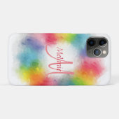 Coques Case-Mate iPhone Modèle monographique moderne personnalisé (Dos (Horizontal))