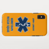 Coques Case-Mate iPhone Modèle nommé de l'infirmier EMT (Dos (Horizontal))