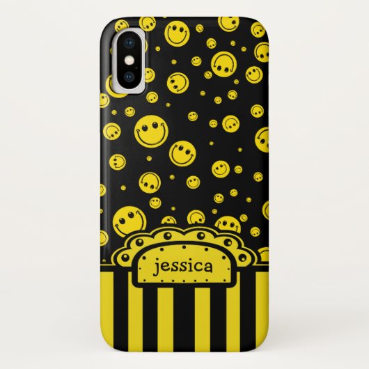 Coques Case-Mate iPhone Modèle nommé de PolkaDot (Dos)