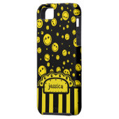 Coques Case-Mate iPhone Modèle nommé de PolkaDot (Dos gauche)