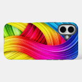 Coques Case-Mate iPhone Modèle ondulé abstrait de modèle personnalisé (Verso (horizontal))