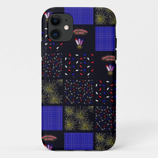Coques Case-Mate iPhone Modèle patchwork du 4 juillet - 4 juillet (Dos)