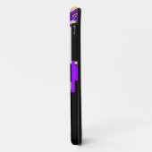 Coques Case-Mate iPhone Modèle photo damassé fleuri violet (Dos/Gauche)