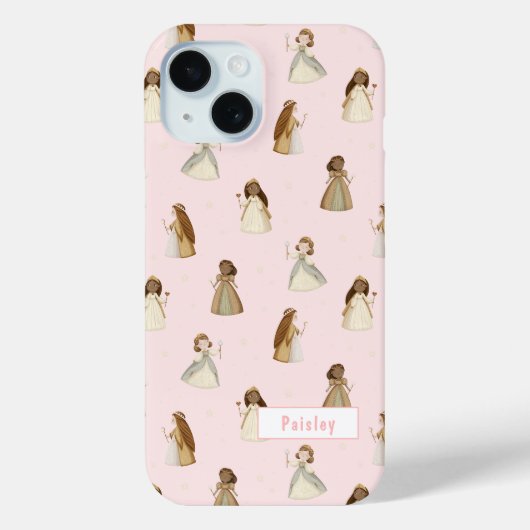 Coques Case-Mate iPhone Modèle Princesse avec nom (Verso)