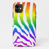 Coques Case-Mate iPhone Modèle Rainbow Zebra (Dos)