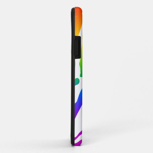 Coques Case-Mate iPhone Modèle Rainbow Zebra (Dos/Droite)