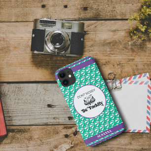 Case-Mate iPhone Case Modèle Rétro Vert Clair Loutre Canoë Nom Personnal