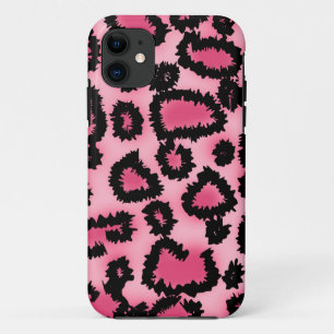 Etui iPhone Case-Mate Modèle rose et noir d'empreinte de léopard