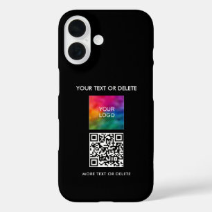 Coques iPhone 16 Modèle téléchargez votre propre logo d'entreprise