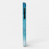 Coques Case-Mate iPhone Modèle turquoise parsemé, personnaliser (Dos/Gauche)