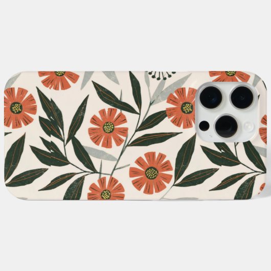 Coques Case-Mate iPhone Modèle végétal (Verso (horizontal))