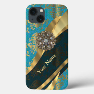 Etui iPhone Case-Mate Modèle vintage bleu clair personnalisé
