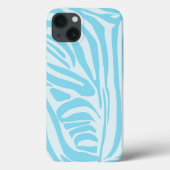 Coques Case-Mate iPhone Modèle Zèbre Bleu (Verso)