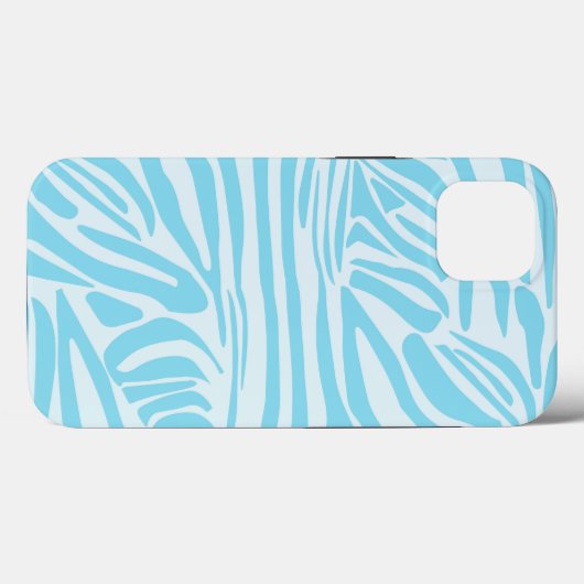 Coques Case-Mate iPhone Modèle Zèbre Bleu (Verso (horizontal))