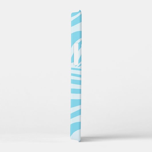 Coques Case-Mate iPhone Modèle Zèbre Bleu (Verso / Droite)