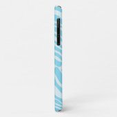 Coques Case-Mate iPhone Modèle Zèbre Bleu (Dos/Gauche)