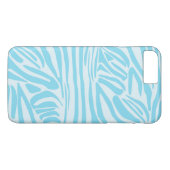 Coques Case-Mate iPhone Modèle Zèbre Bleu (Dos (Horizontal))