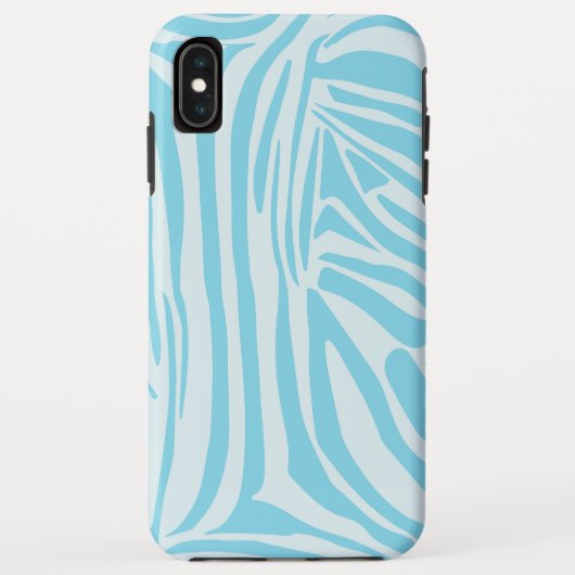 Coques Case-Mate iPhone Modèle Zèbre Bleu (Dos)