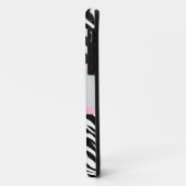 Coques Case-Mate iPhone Modèle Zèbre personnalisé Bow rose (Dos/Gauche)