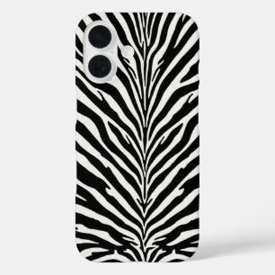 Coques iPhone 16 Modèle Zèbre sauvage