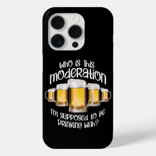 Coque iPhone 15 Pro Modération (dans la boisson)