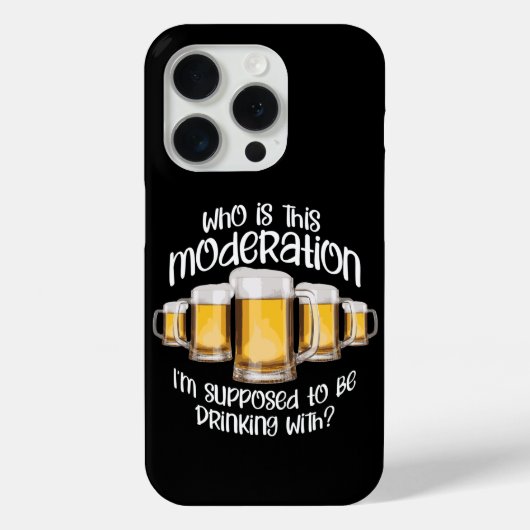 Coques Case-Mate iPhone Modération (dans la boisson) (Verso)