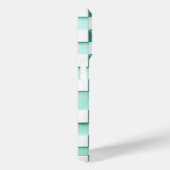 Coques Case-Mate iPhone Modern 3D Geometric Cube Case - Mint Green & White (Verso / Droite)