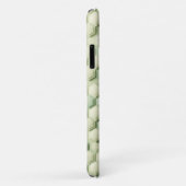 Coques Case-Mate iPhone Modern 3D Geometric Hexagon Pattern - Elegant Mint (Dos/Droite)