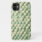Coques Case-Mate iPhone Modern 3D Geometric Hexagon Pattern - Elegant Mint (Dos)